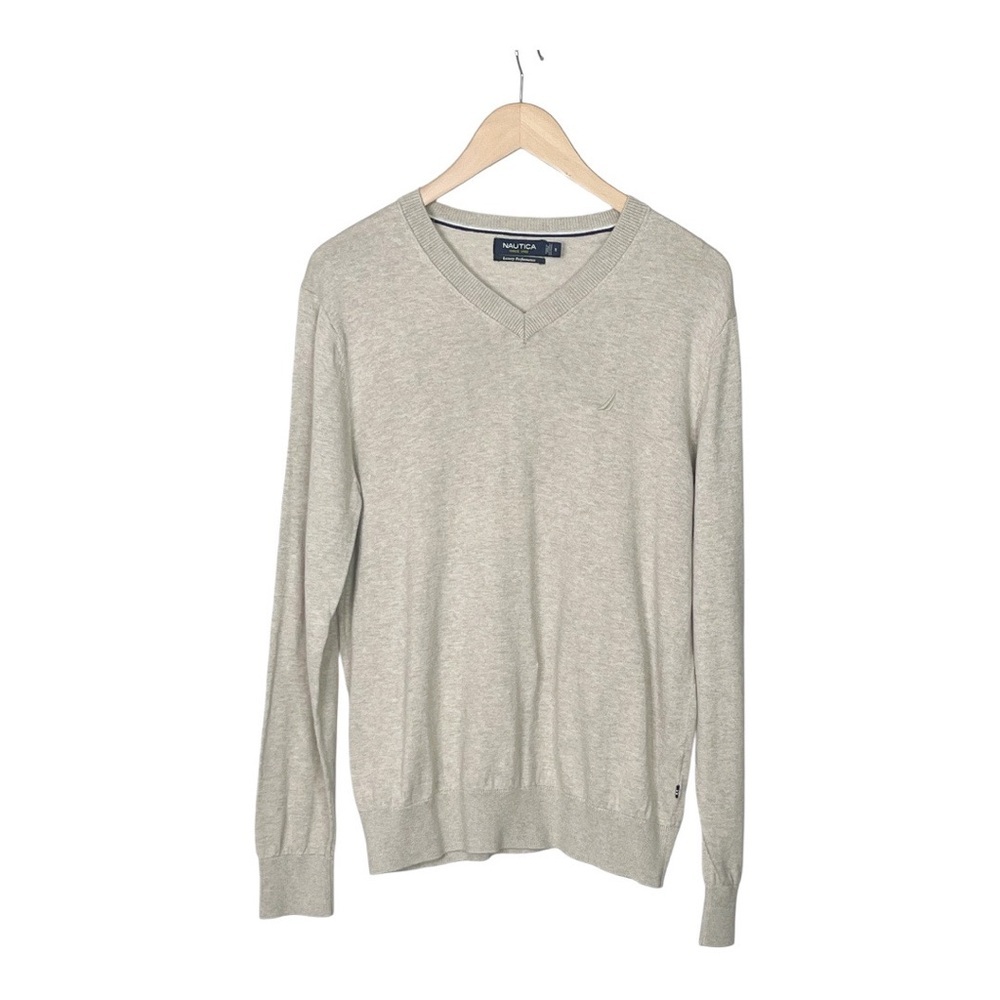 Nautica Luxury Performance Men's V Neck Sweater M - Picture 2 of 6
